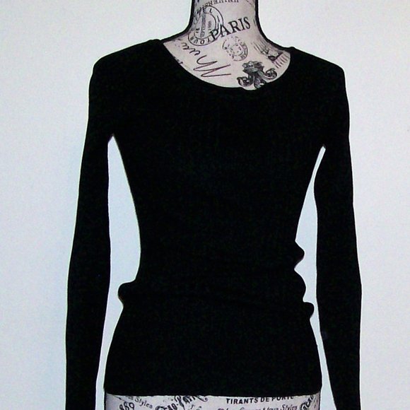 NWT Black Sweater Top - Picture 4 of 5